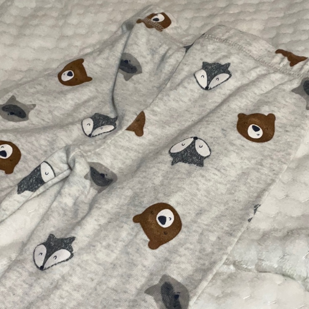 Carter's Gray Animal Print Kids Casual Bottoms
